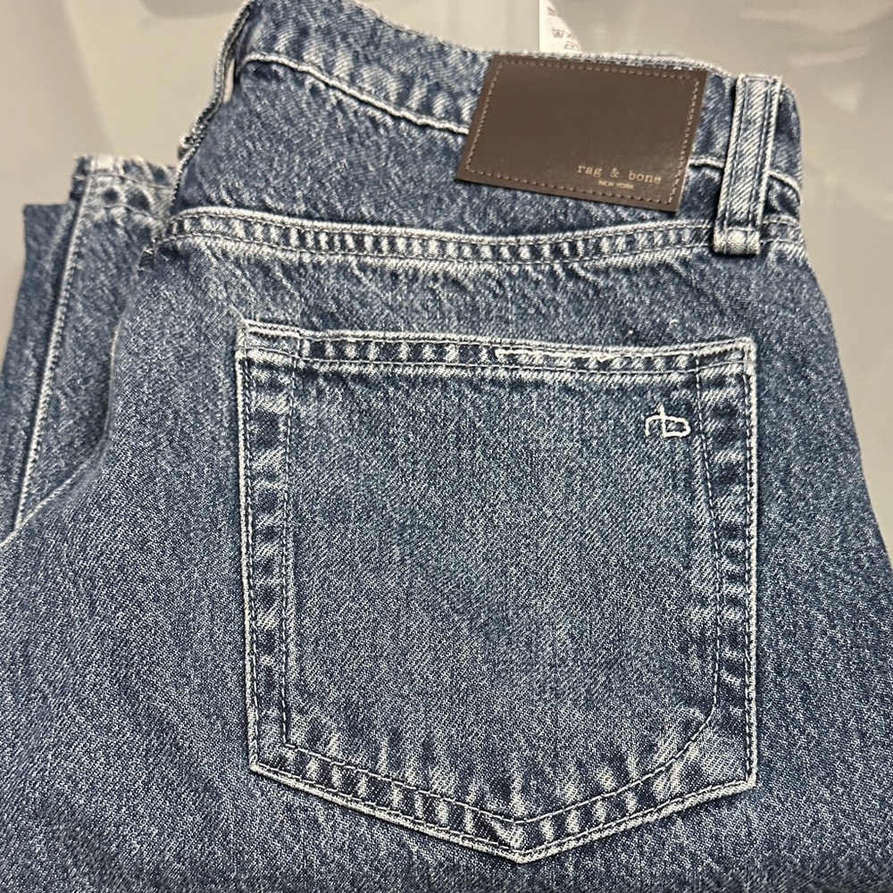 rag & bone High Rise Blue Jeans - Picture 8 of 9